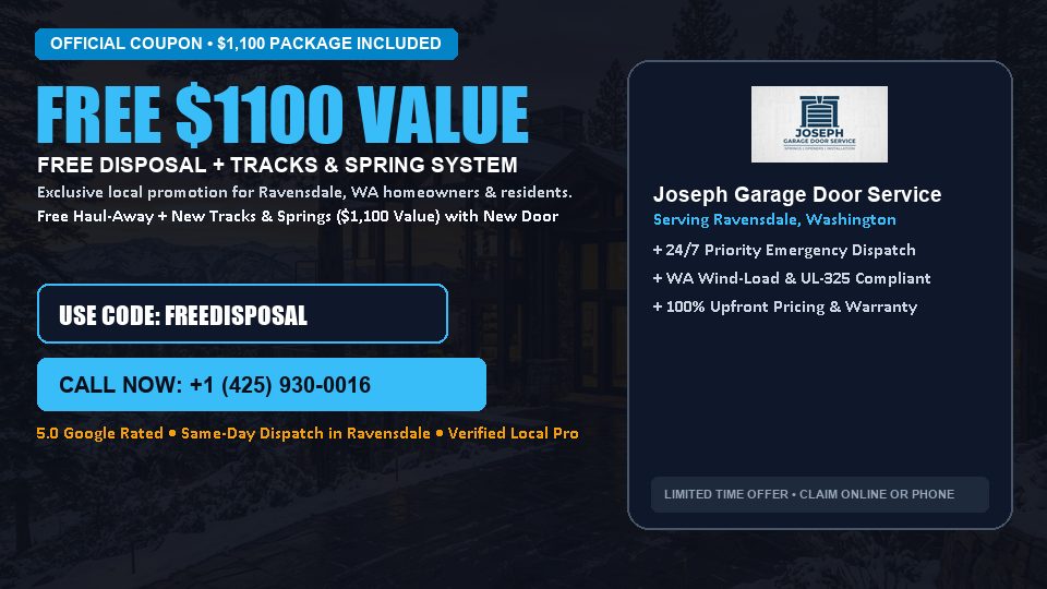 Joseph Garage Door Service FREE Haul-Away & Heavy-Duty Tracks with New Door